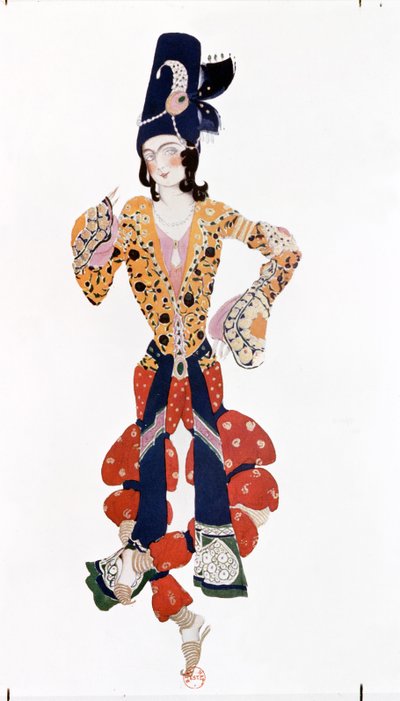 Costume per Nijinsky (1890-1950) nel balletto 